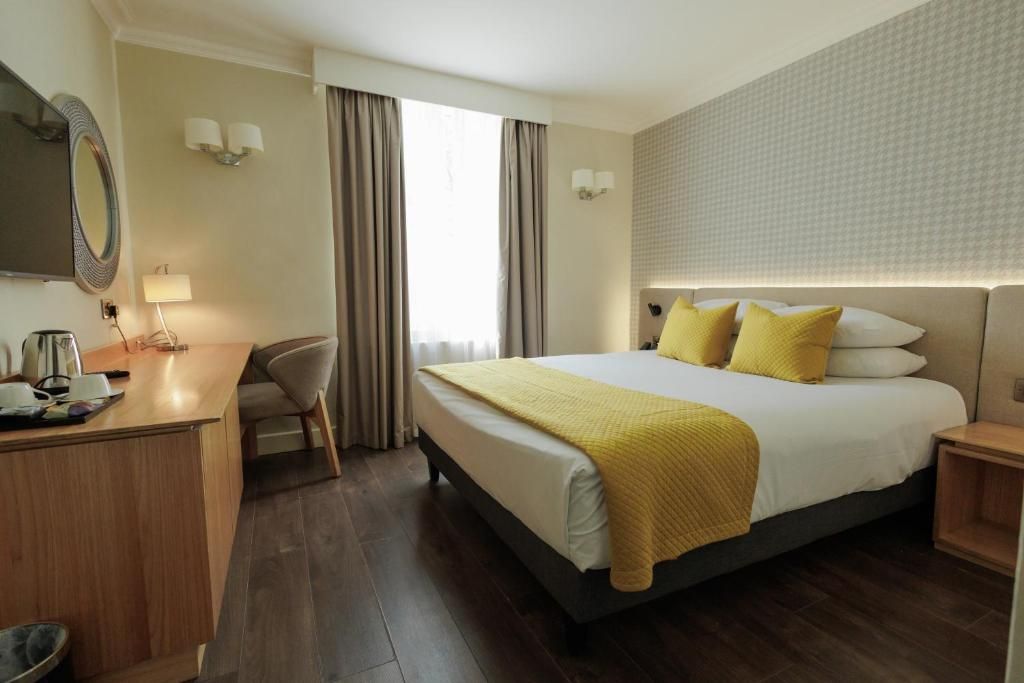 A bright double bedroom