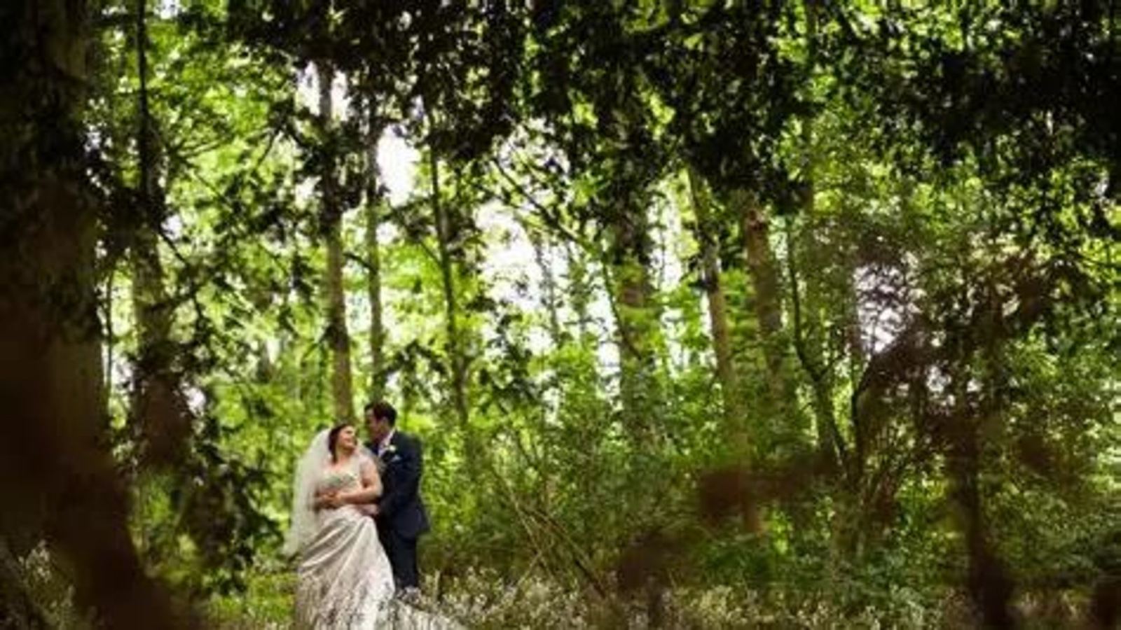 A couple in the woodland